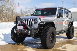 Jeep Wrangler JL Body Armor - Front - Fishbone Offroad - Barracuda Stinger Bar - `18-`27